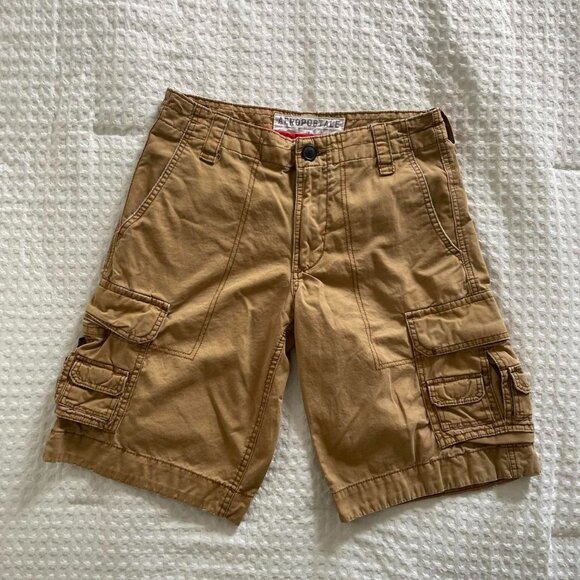 Vintage Brown/Khaki Aeropostale cargo shorts - 28 - Picture 1 of 7